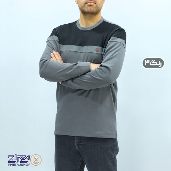 بلوز مردانه پنبه فانریپ تکه دوزی شده