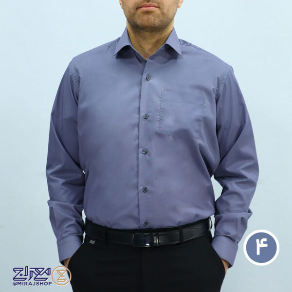 پیراهن مردانه تترون سعادت یقه دار