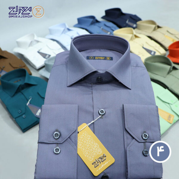 پیراهن مردانه تترون سعادت یقه دار