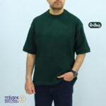 تیشرت مردانه پنبه فندوقی باکسی