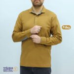 بلوز مردانه پنبه ای یقه دار مچ پیراهنی