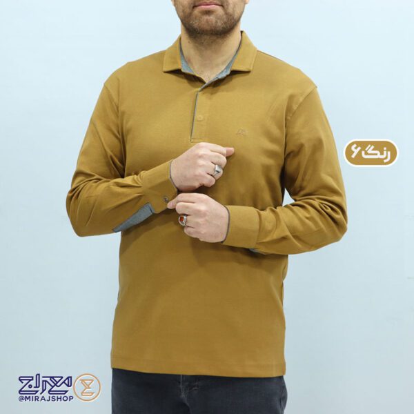 بلوز مردانه پنبه ای یقه دار مچ پیراهنی