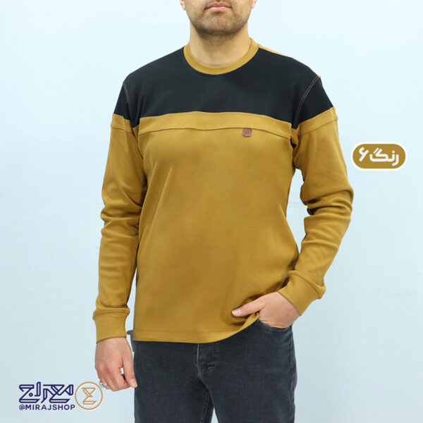 بلوز مردانه پنبه فانریپ تکه دوزی شده