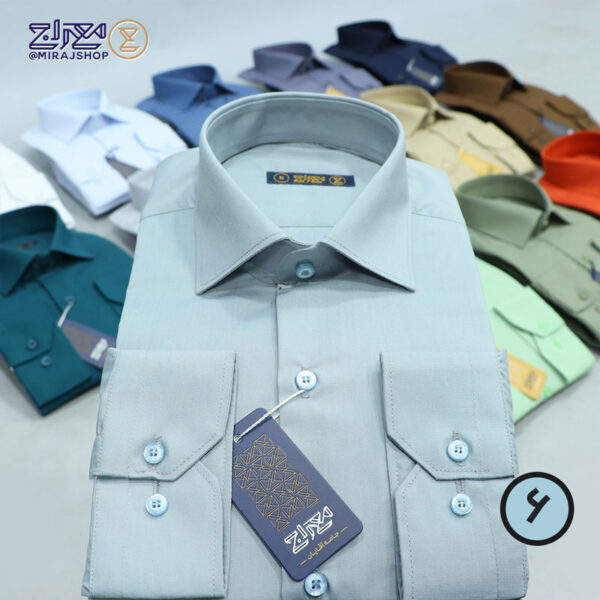 پیراهن مردانه تترون سعادت یقه دار