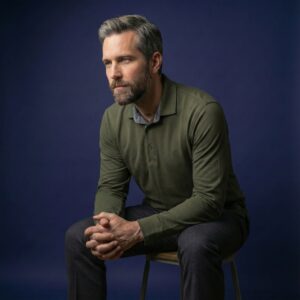 بلوز مردانه پنبه ای یقه دار مچ پیراهنی