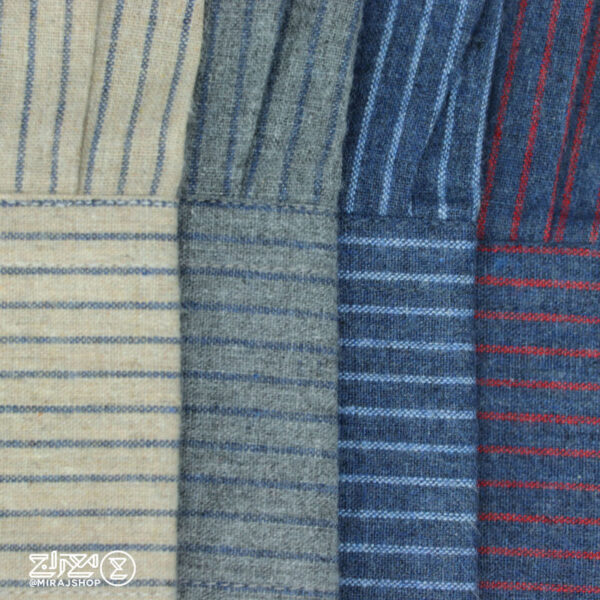 پیراهن مردانه پشمی ترک خط دار