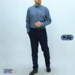 پیراهن مردانه پشمی ترک خط دار