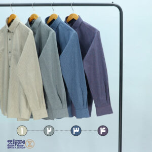 پیراهن مردانه پشمی ترک خط دار