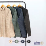 بلوز مردانه پنبه ماکان چاپی یقه دار