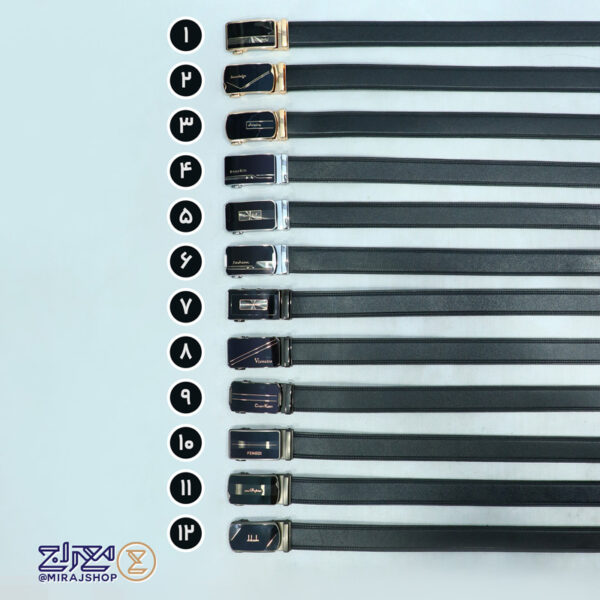 کمربند ریلی چرم طبیعی فرناد