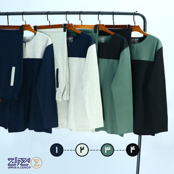 ست راحتی تریکو پنبه آستین بلند