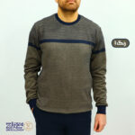 بلوز مردانه پنبه ژاکارد یقه گرد