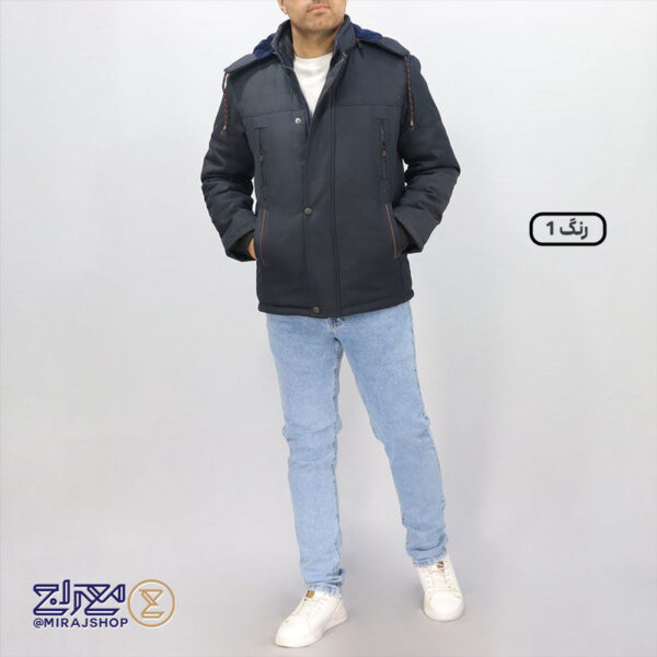 کاپشن مردانه برزنتی نیم خز