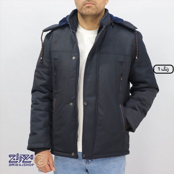 کاپشن مردانه برزنتی نیم خز