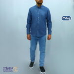 پیراهن مردانه تترون ملانژ