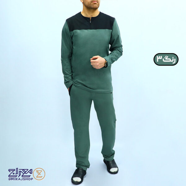 ست راحتی تریکو پنبه آستین بلند