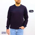 بلوز مردانه پنبه ژاکارد یقه گرد