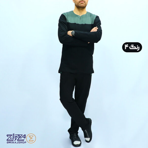 ست راحتی تریکو پنبه آستین بلند