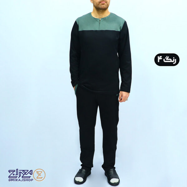 ست راحتی تریکو پنبه آستین بلند