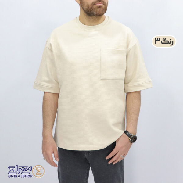 تیشرت باکسی مردانه پنبه زنبوری