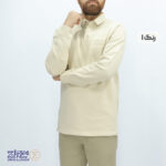 بلوز مردانه پنبه زنبوری یقه دار