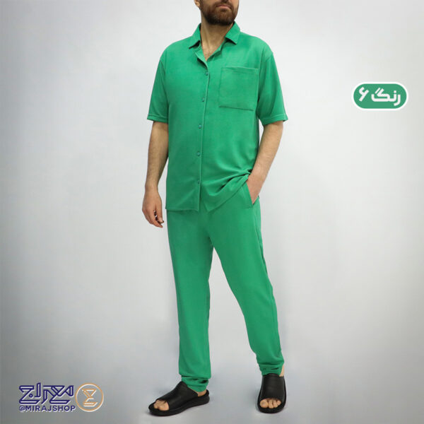 ست خانگی مردانه پیراهن شلواری مراکشی