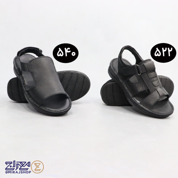 صندل رکابدار مردانه چرم طبیعی فوق طبی