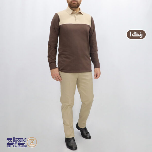 بلوز مردانه پنبه ای دو تیکه