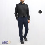 پیراهن مشکی مردانه تترون