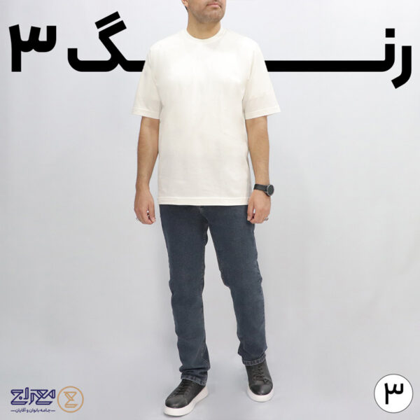 تیشرت مردانه پنبه ای یقه گرد