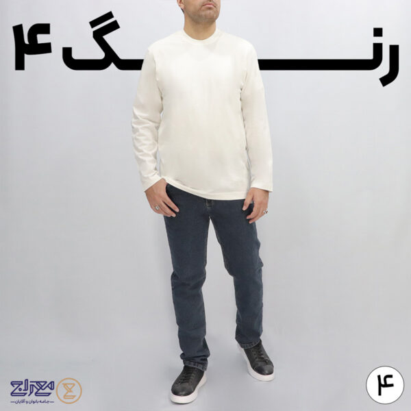 تیشرت مردانه پنبه ای یقه گرد