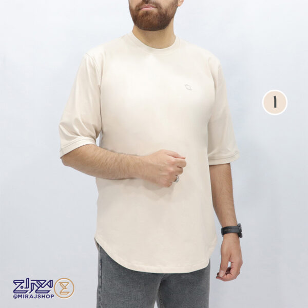 تیشرت مردانه لانگ پنبه ماراتن چاپی