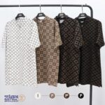 تیشرت مردانه پنبه نیم زیپ جودون شبکه ای