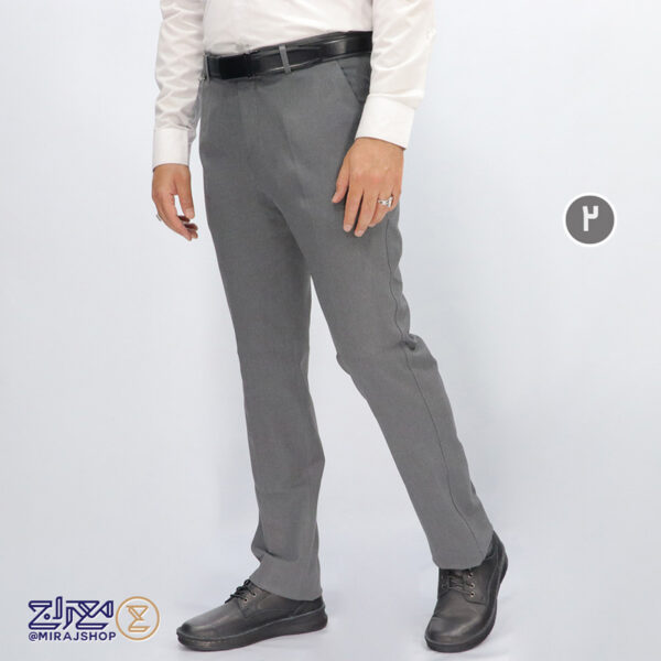 شلوار مردانه گاباردین دوطرف کش رنگ بندی - Image 4