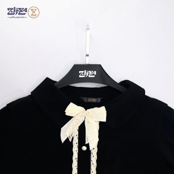 شومیز کریشه‌ مشکی - Image 3