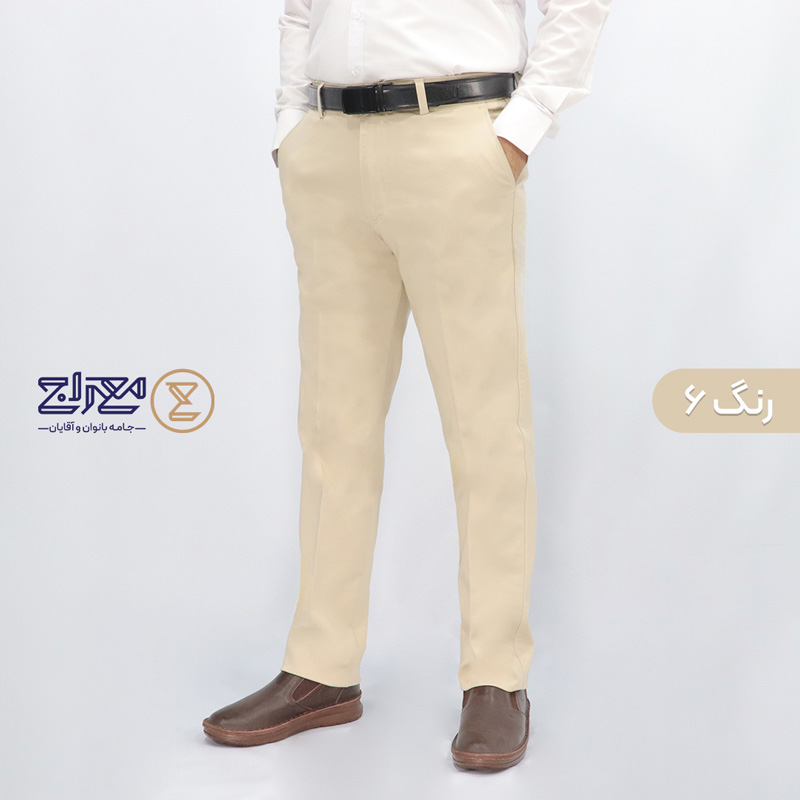 رنگ6 شلوار مردانه کتان نخ 40