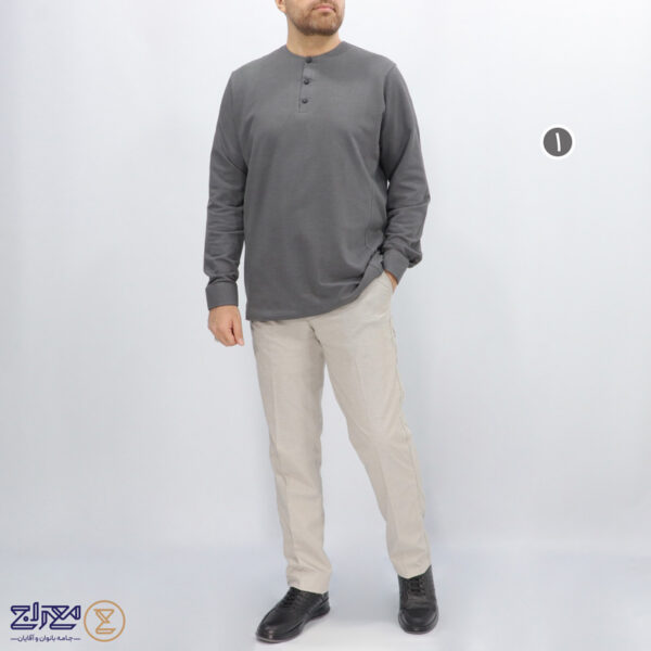 بلوز مردانه پنبه جودون سه دکمه