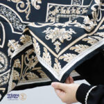 روسری ابریشم توییل طرح دار