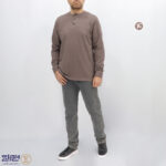 بلوز مردانه پنبه جودون سه دکمه