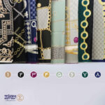 روسری ابریشم توییل طرح دار