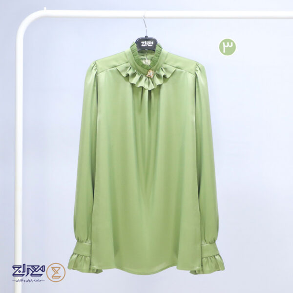شومیز ساتن سنگدوزی شده