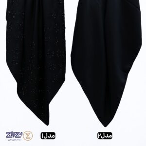 روسری مشکی ساتن