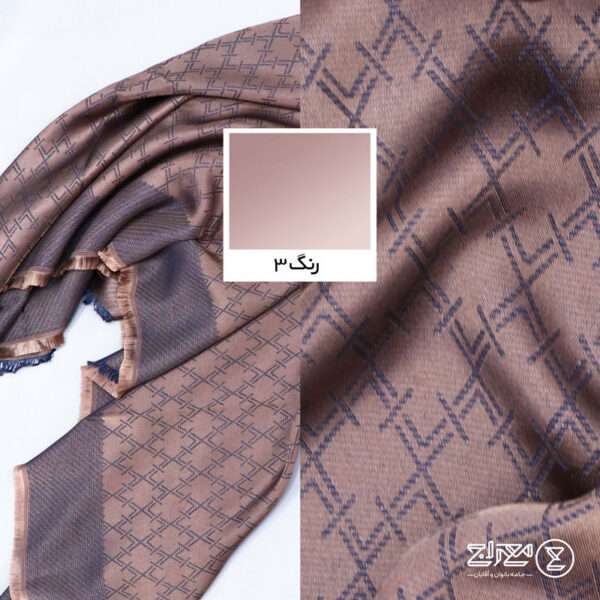 روسری ژاکارد لمه دار